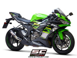 SC Project CR-T Carbon Fiber Slip-On Exhaust- Kawasaki Ninja ZX-6R (2019-21)
