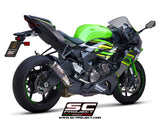 SC Project CR-T Carbon Fiber Slip-On Exhaust- Kawasaki Ninja ZX-6R (2019-21)
