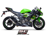 SC Project CR-T Carbon Fiber Slip-On Exhaust- Kawasaki Ninja ZX-6R (2019-21)