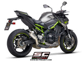 SC Project CR-T Titanium Exhaust with Carbon Protection - Kawasaki Z900 (2020)