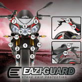Eazi Grip Paint Protection Kit - Aprilia Tuono V4 (2015 - 17)