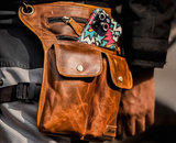 Stroll & Swing Leather Thigh Bag