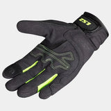 LS2 Kubra Anthracite Hi-Vis Yellow Riding Gloves