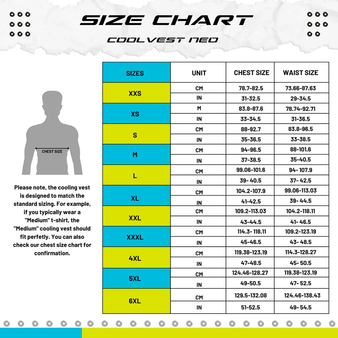 98Fahren Black Cool Vest Neo