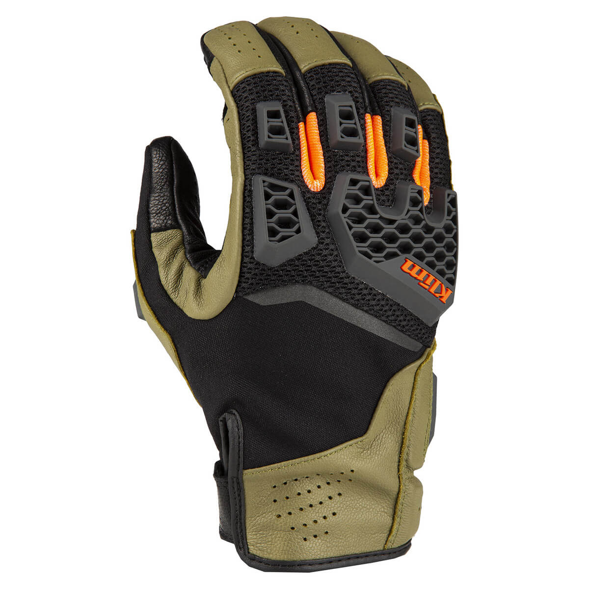 Klim Baja S4 Sage Strike Orange Riding Gloves
