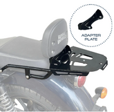 Auto Engina Top Rack with Backrest Adapter - Royal Enfield Meteor 350