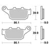 SBS Brake Pad 881 LS ( Rear )
