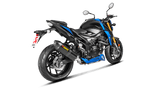 Akrapovic Slip On Line Carbon Exhaust - Suzuki GSX S750 (2017 - 20)