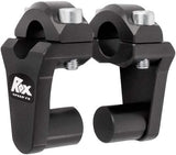 Rox Pivoting Handlebar 51mm Anodized Black Risers For BMW, Ducati, Honda, Kawasaki & Triumph