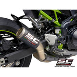 SC Project CR-T Carbon Fiber Exhaust with Carbon Protection - Kawasaki Z900 (2020 - 24)