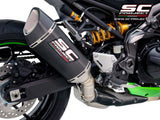 SC Project SC1-R Muffler Carbon Fiber Exhaust-Kawasaki Z900 (2020-23)