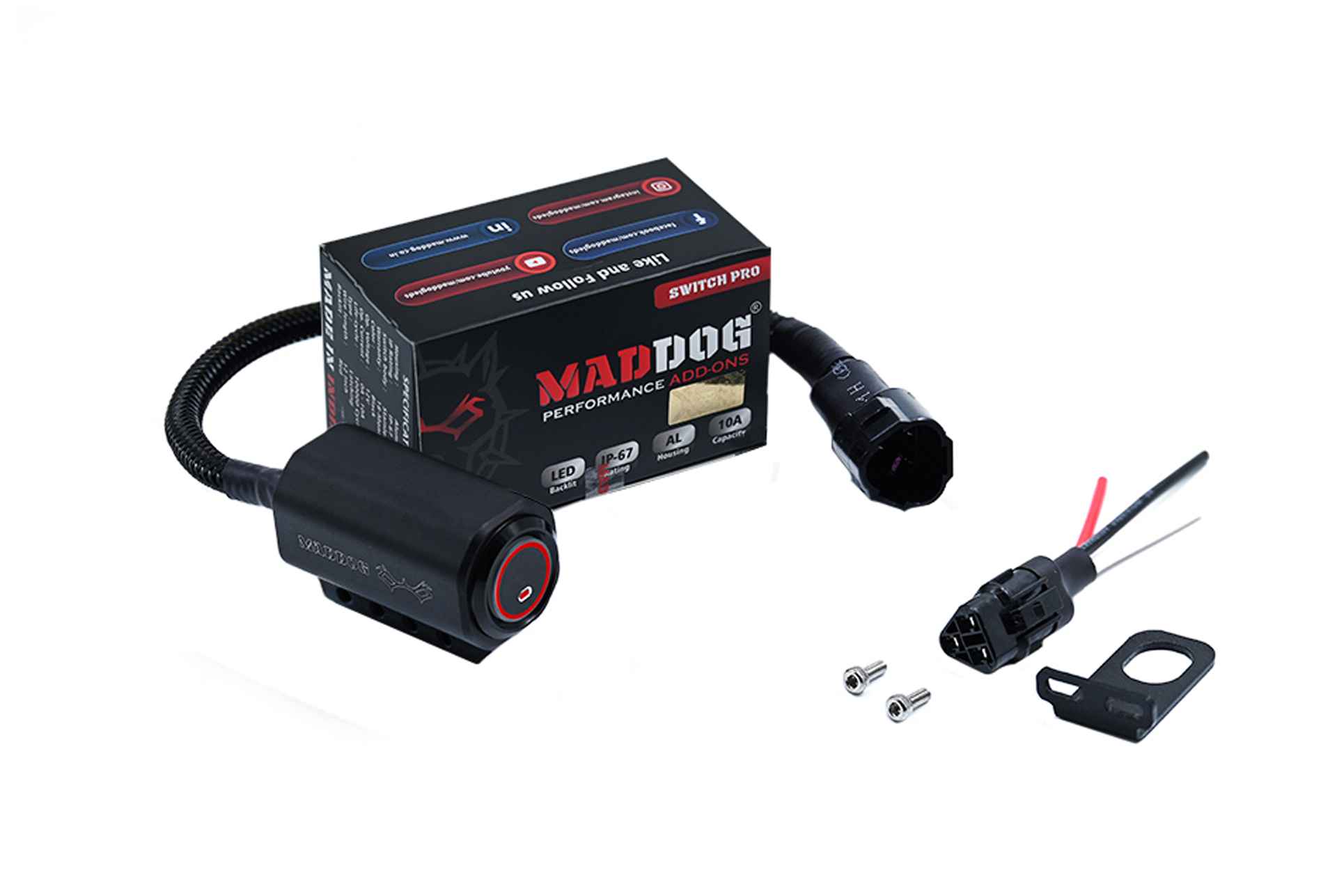 Buy Maddog switch pro mirror mount at Riderz Planet