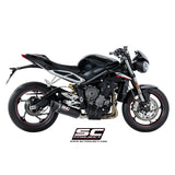 SC Project SC1-R Carbon Fiber Exhaust - Triumph Street Triple 765 S/R/RS (2017 - 19)