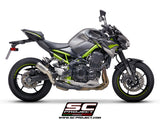 SC Project CR-T Titanium Exhaust with Carbon Protection-Kawasaki Z900 (2020)