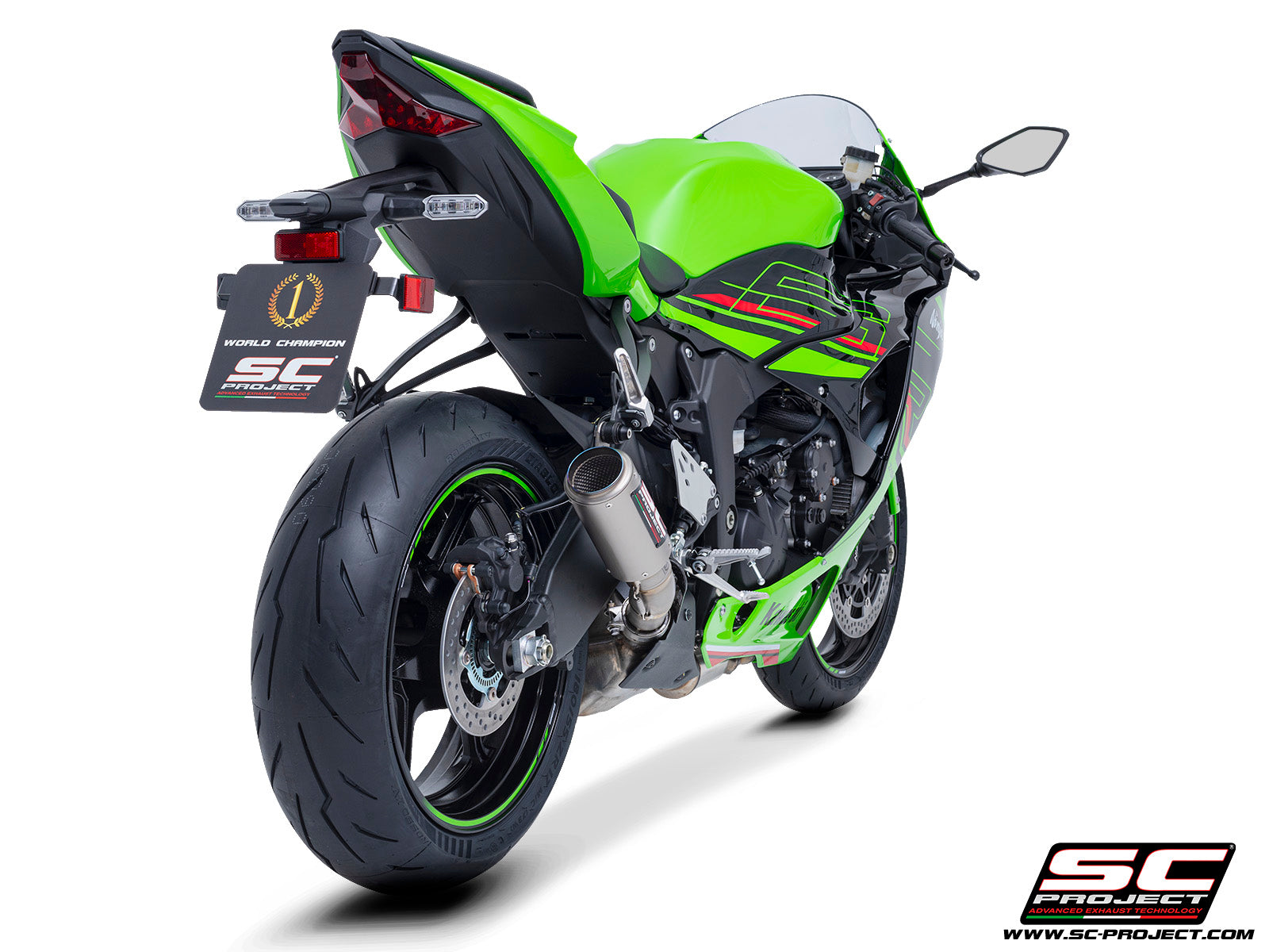 SC Project CR-T Titanium Slip-on Exhaust-Kawasaki Ninja ZX-6R (2019-21)
