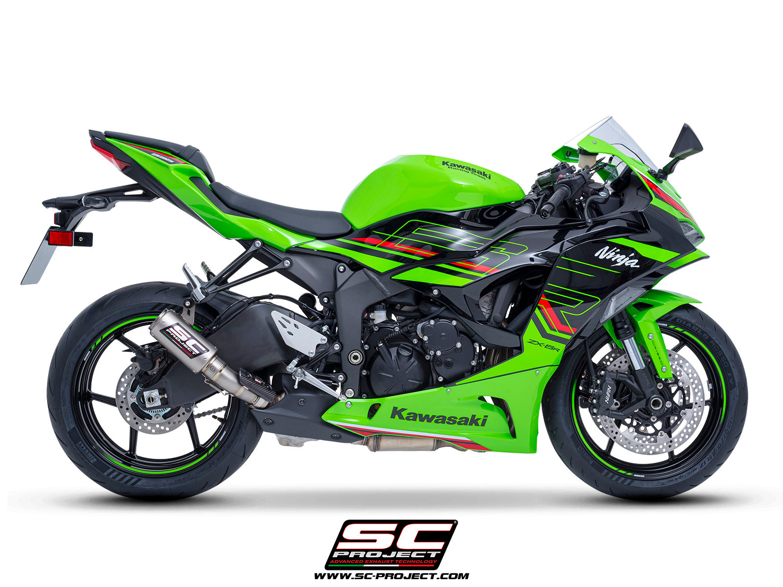 SC Project CR-T Titanium Slip-on Exhaust-Kawasaki Ninja ZX-6R (2019-21)