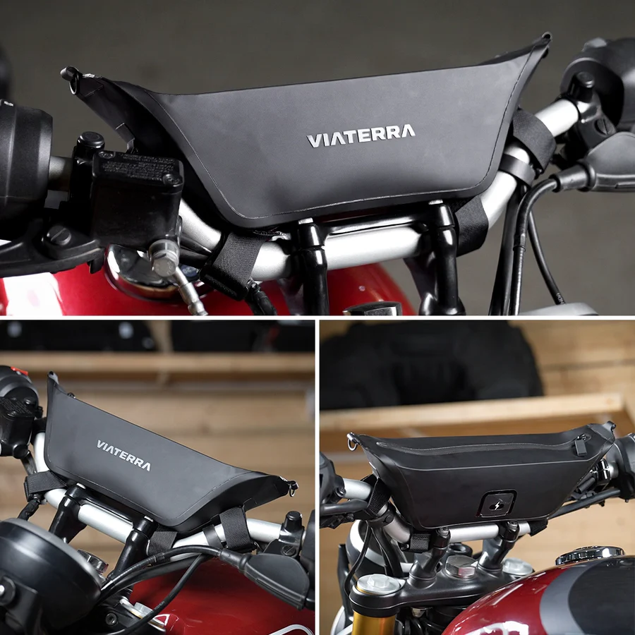 Viaterra 100% Waterproof Motorcycle Handlebar Bag