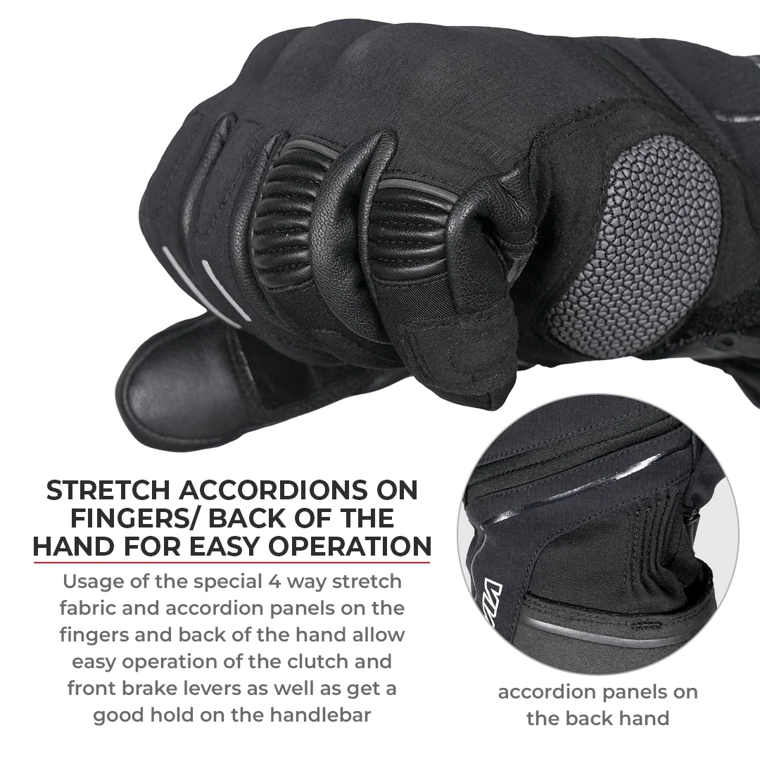 Viaterra Tundra V3 Waterproof/Winter Motorcycle Riding Gloves