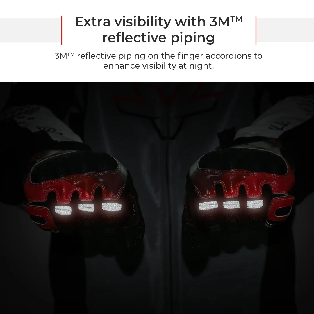 Viaterra Holeshot Pro-Semi Gauntlet Hybrid Motorcycle Riding Gloves