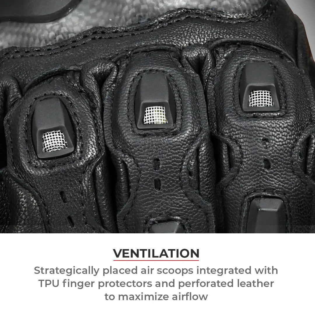 Viaterra Grid MK3 Full Gauntlet Motorcycle Gloves