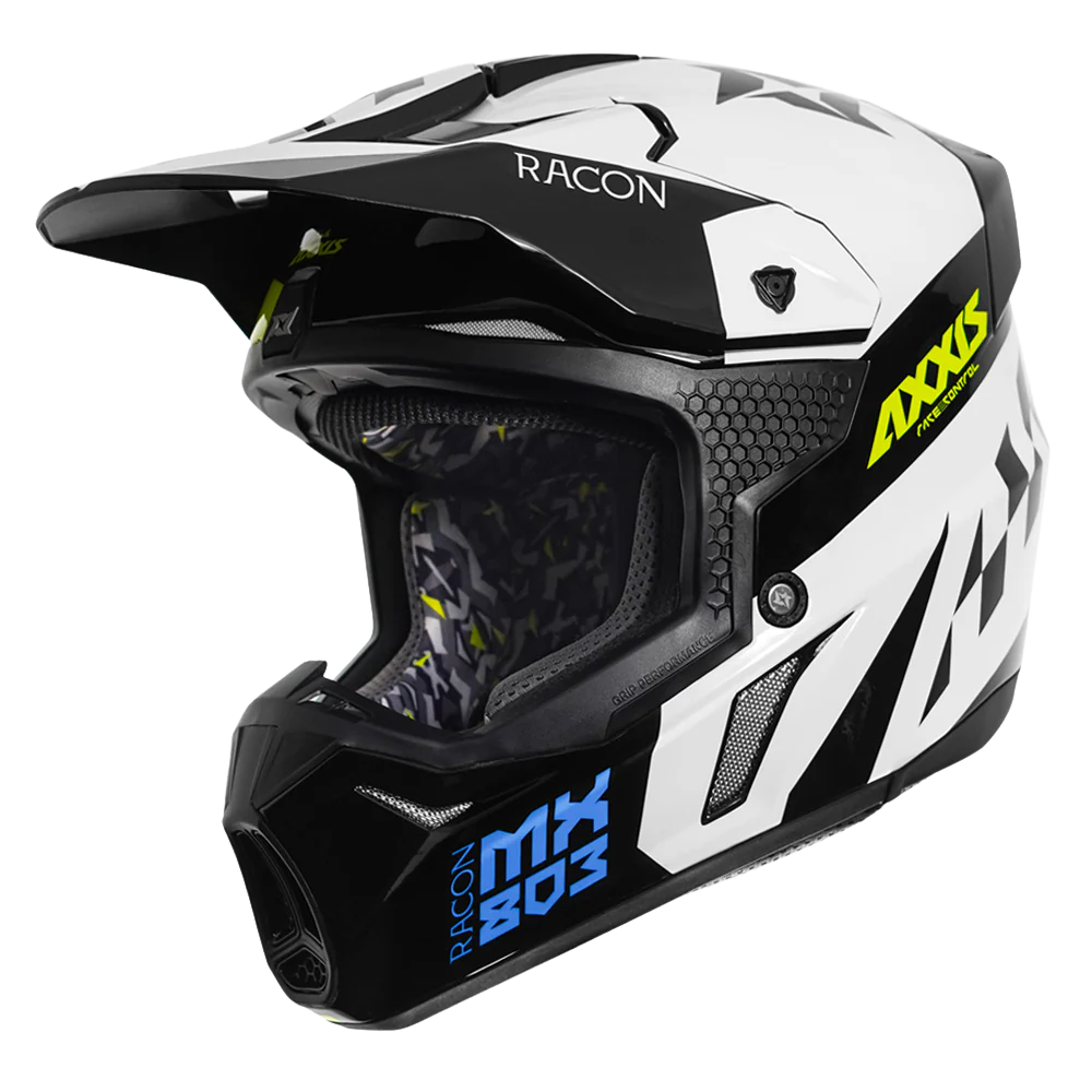 Axxis Wolf Racoon Gloss Motocross Helmet