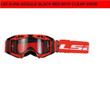 LS2 Aura Pro Goggle With Clear Visor