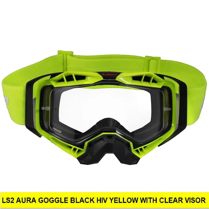 LS2 Aura Pro Goggle With Clear Visor