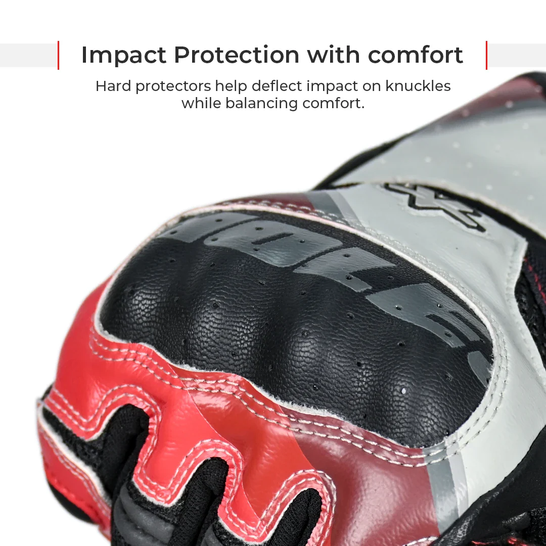 Viaterra Holeshot Pro-Semi Gauntlet Hybrid Motorcycle Riding Gloves
