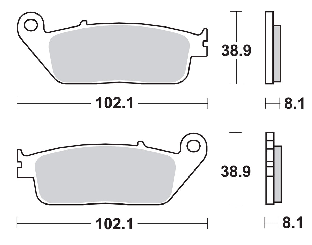 SBS Brake Pad 627 HS ( Front )