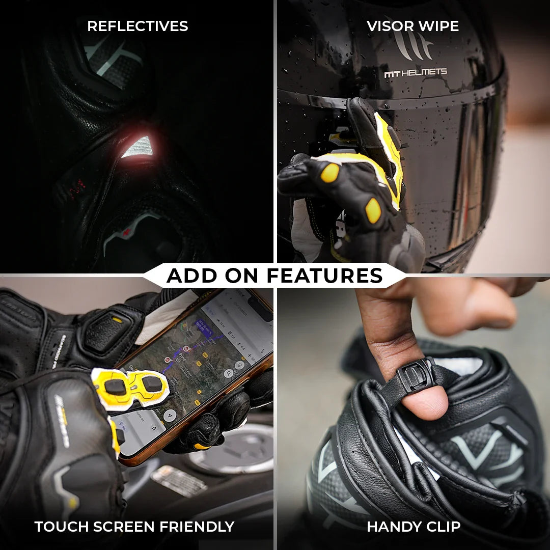Viaterra Grid MK3 Full Gauntlet Motorcycle Gloves