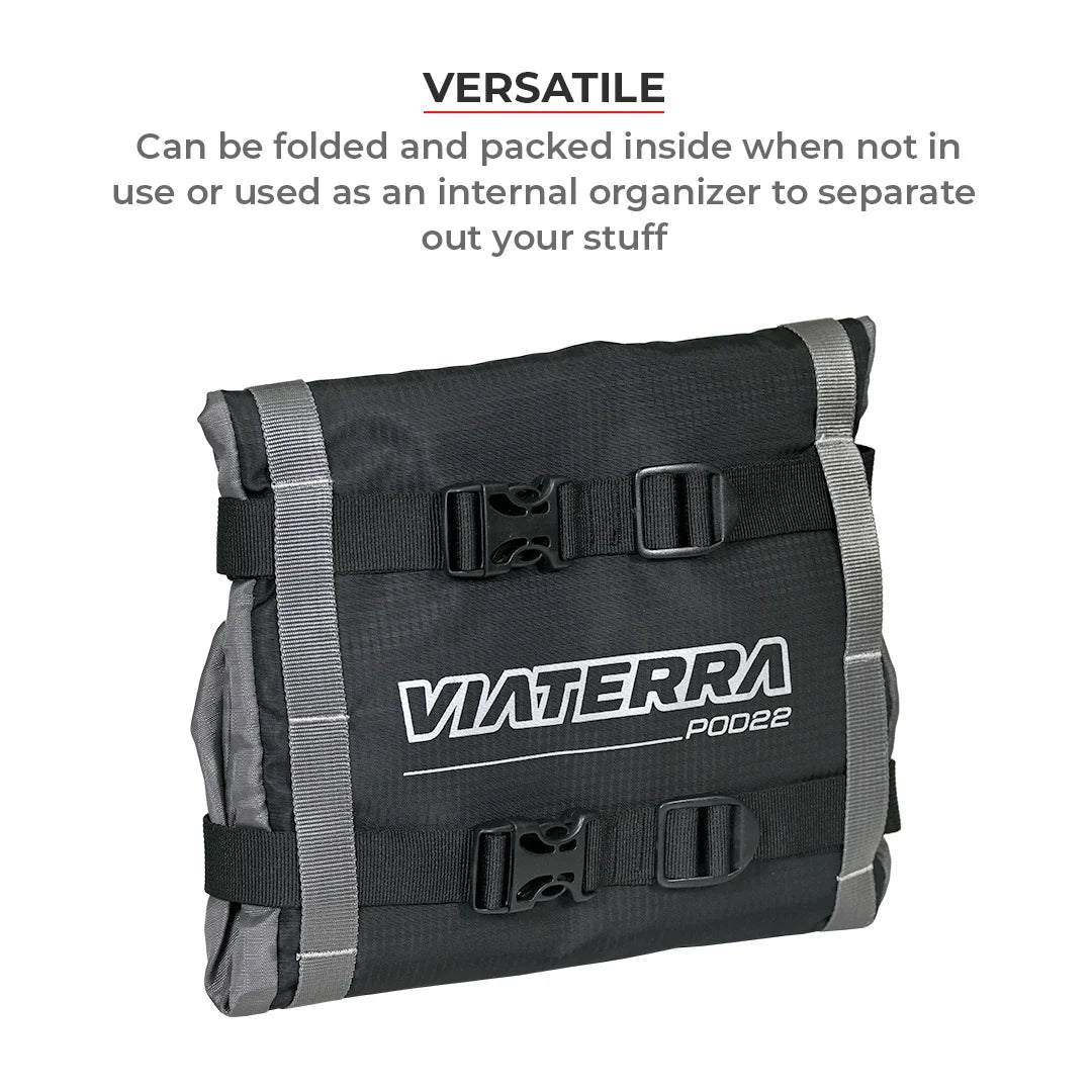 Viaterra POD 100% Waterproof Motorcycle Tail Bag