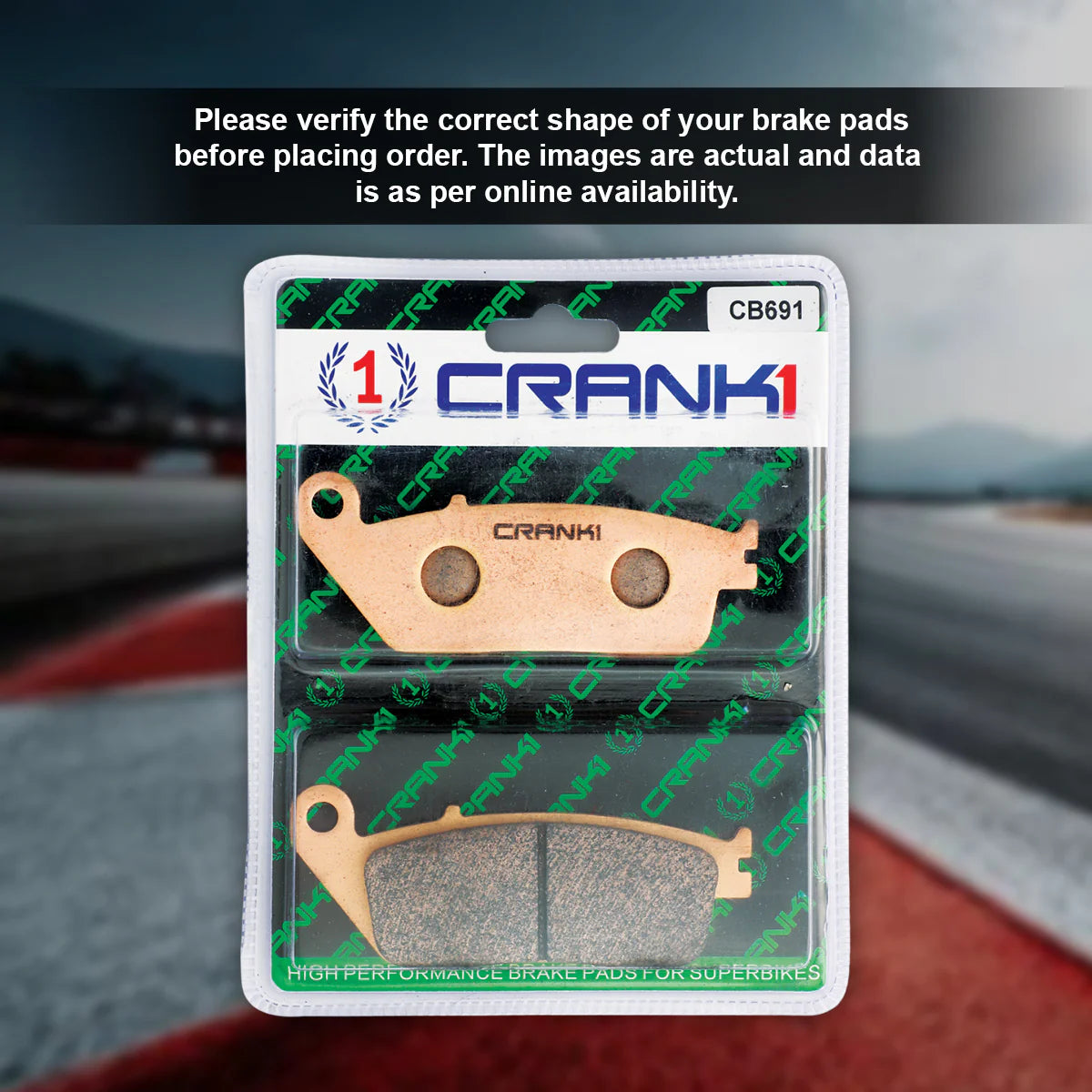 Crank1 Brake Pad (Front) - CB691