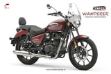 Carbon Racing Wanderer Clear Windscreen for RE Meteor 350
