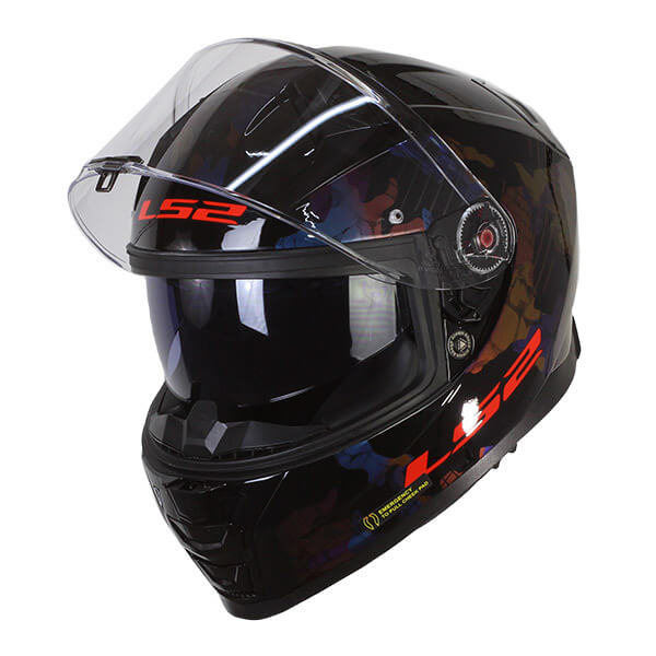 LS2 FF810 Vector 2 Kamo Gloss Black Blue Helmet