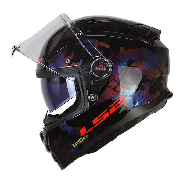 LS2 FF810 Vector 2 Kamo Gloss Black Blue Helmet