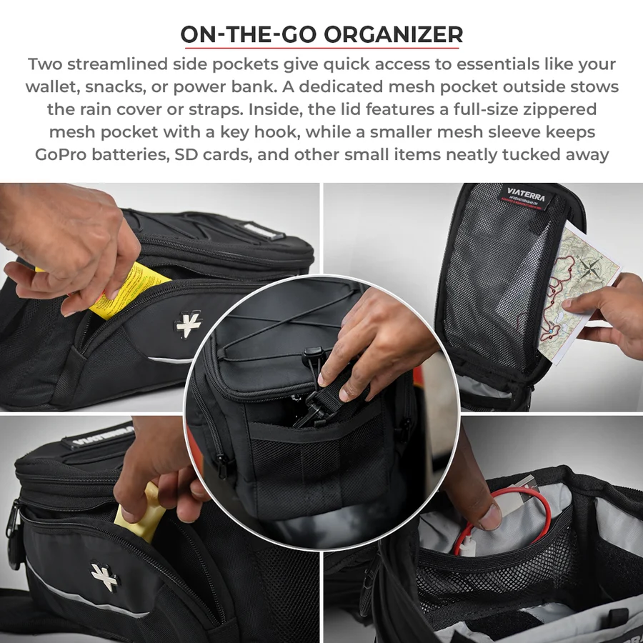 Viaterra Ace Magnetic Motorcyle Tank Bag
