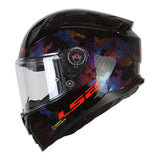 LS2 FF810 Vector 2 Kamo Gloss Black Blue Helmet