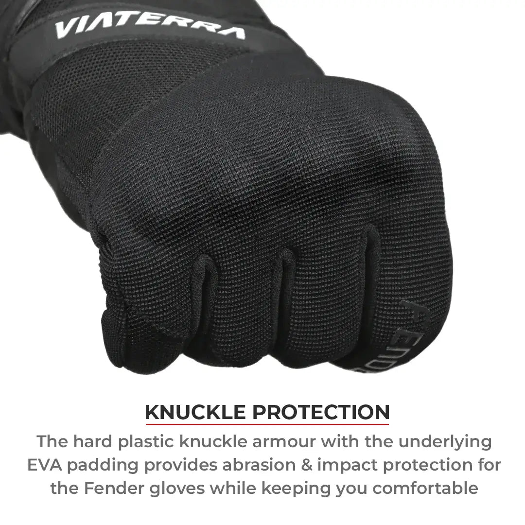 Viaterra Fender Grey Motorcycle Gloves