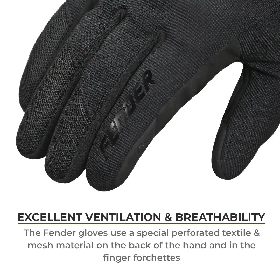 Viaterra Fender Grey Motorcycle Gloves