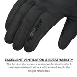 Viaterra Fender Grey Motorcycle Gloves