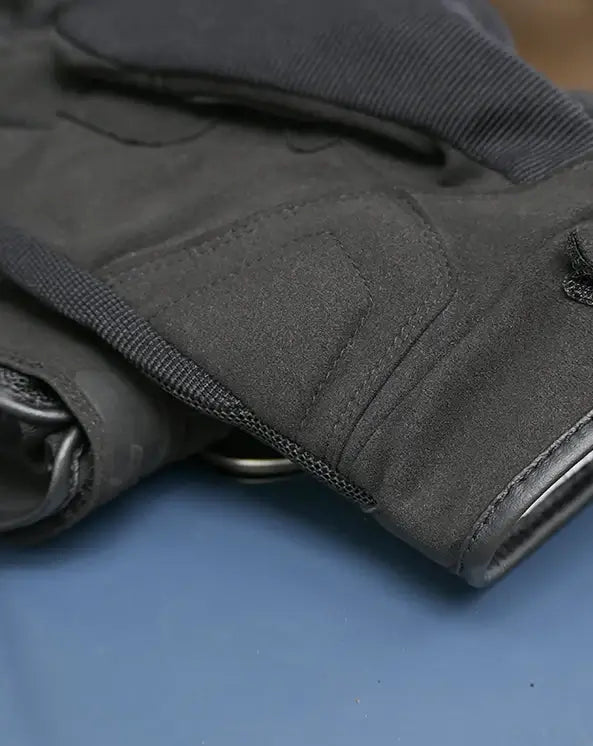Viaterra Fender Black Motorcycle Gloves