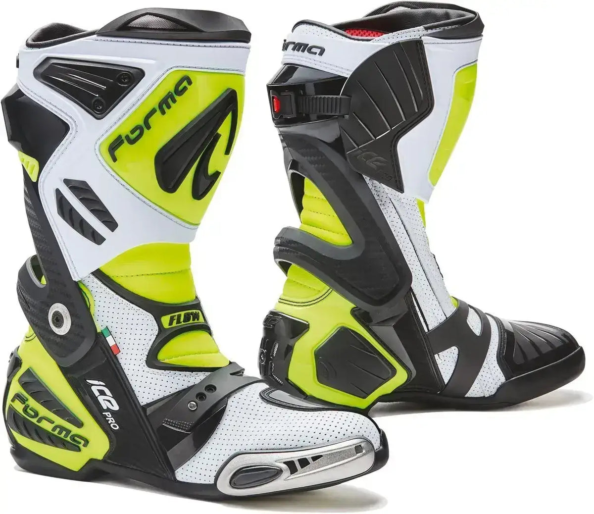 Forma Ice Pro Flow White Black Yellow Riding Boots