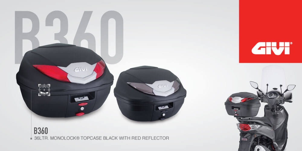 GIVI B360N Red Monolock Top Box