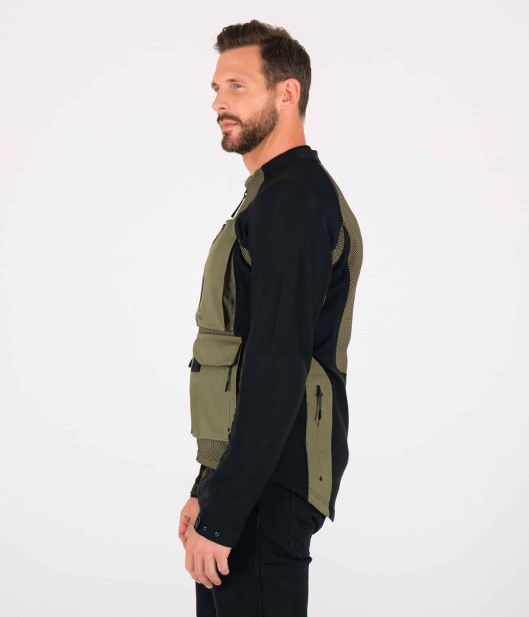 Knox Men’s Tor Armoured Shirt & Waterproof Shell - Sage Green