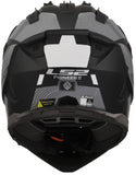 LS2 MX436 Pioneer 2 Hill Matt Helmet - Black White