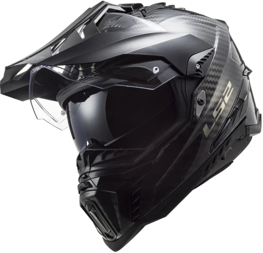 LS2 MX701 Explorer Solid Gloss Carbon Helmet