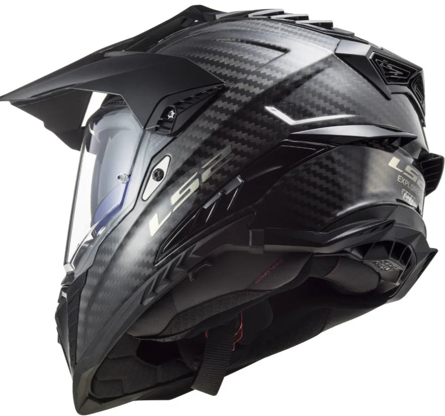 LS2 MX701 Explorer Solid Gloss Carbon Helmet