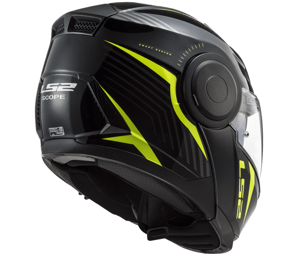 LS2 FF902 Scope Skid Black Hi-Vis Helmet