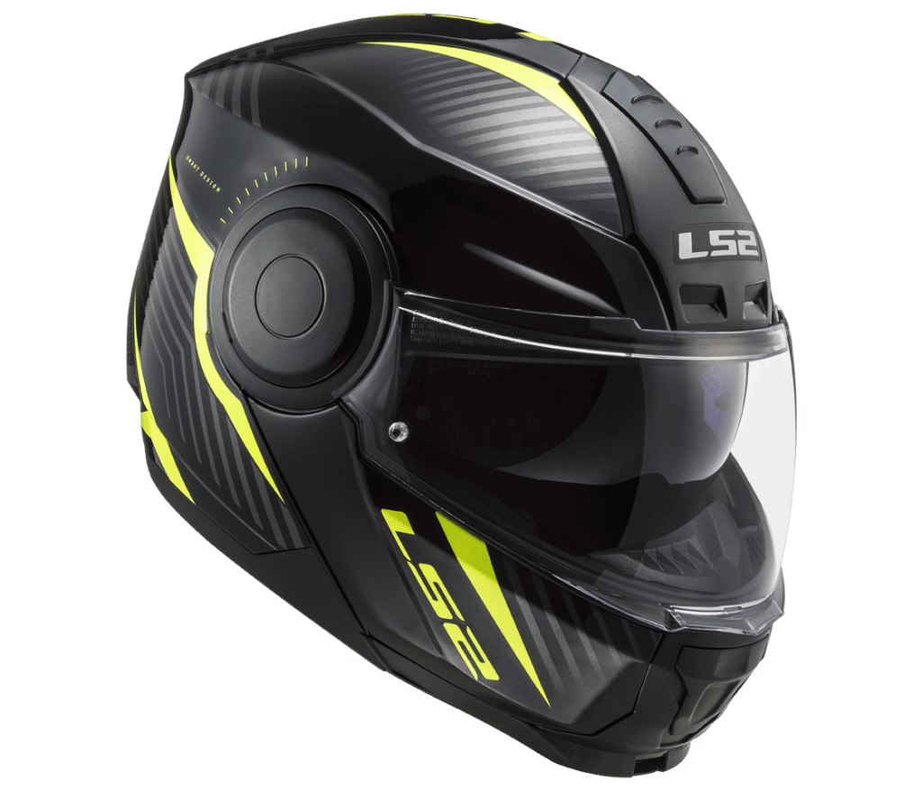 LS2 FF902 Scope Skid Black Hi-Vis Helmet