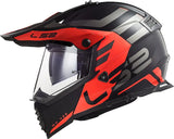 LS2 MX436 Pioneer Evo Adv Matt Black Orange Helmet